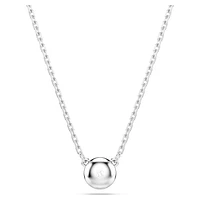 Imber pendant, Round cut, White, Rhodium plated by SWAROVSKI