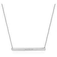 Eternity bar pendant, Lab-grown diamonds 0.5 ct tw, Round shape, 14K white gold by SWAROVSKI