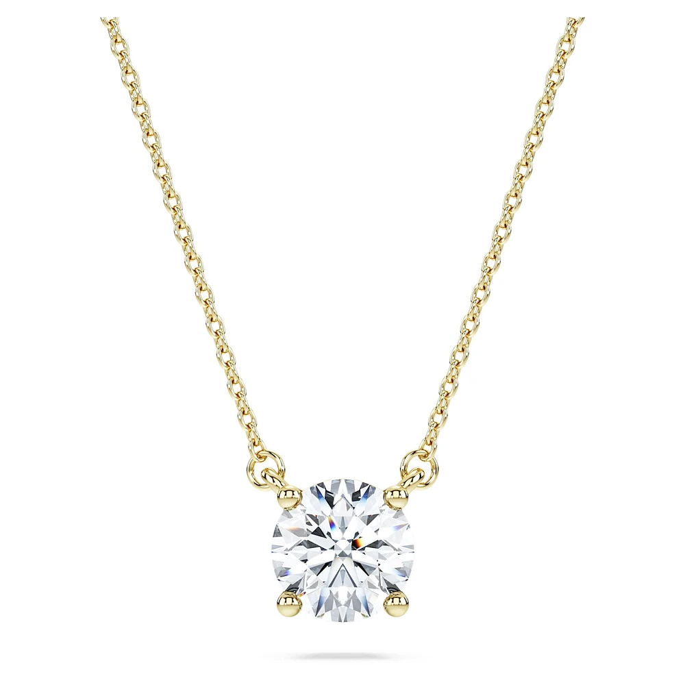 Eternity solitaire pendant, Lab-grown diamonds 1 ct tw, Round shape