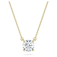 Eternity solitaire pendant, Lab-grown diamonds 1 ct tw, Round shape