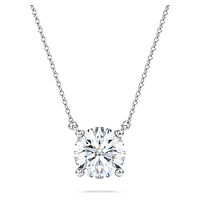 Eternity solitaire pendant, Lab-grown diamonds ct tw, Round shape