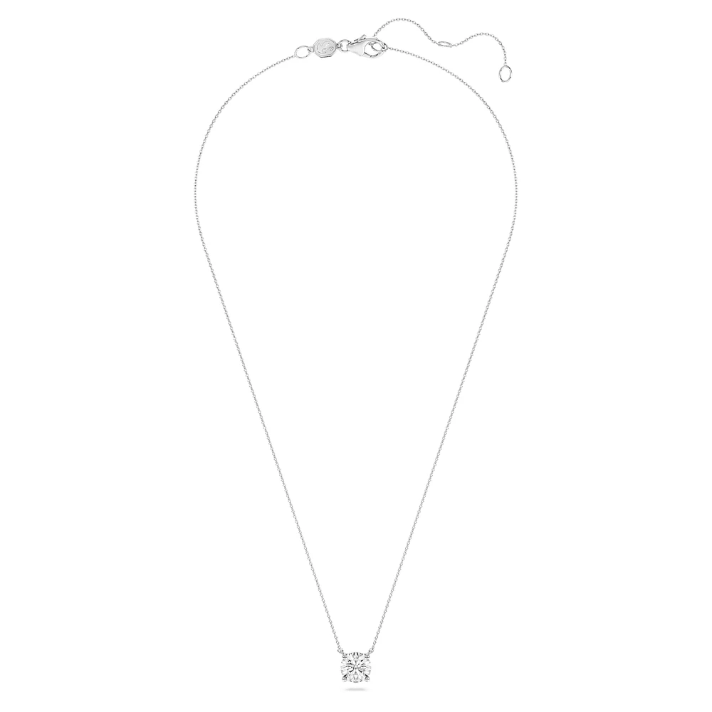 Eternity solitaire pendant, Lab-grown diamonds ct tw, Round shape