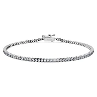 Eternity Tennis bracelet, Lab-grown diamonds ct tw, Round shape