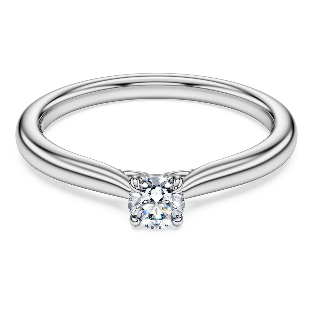 Eternity solitaire ring, Lab-grown diamonds 0.25 ct tw, Round shape, Sterling silver by SWAROVSKI