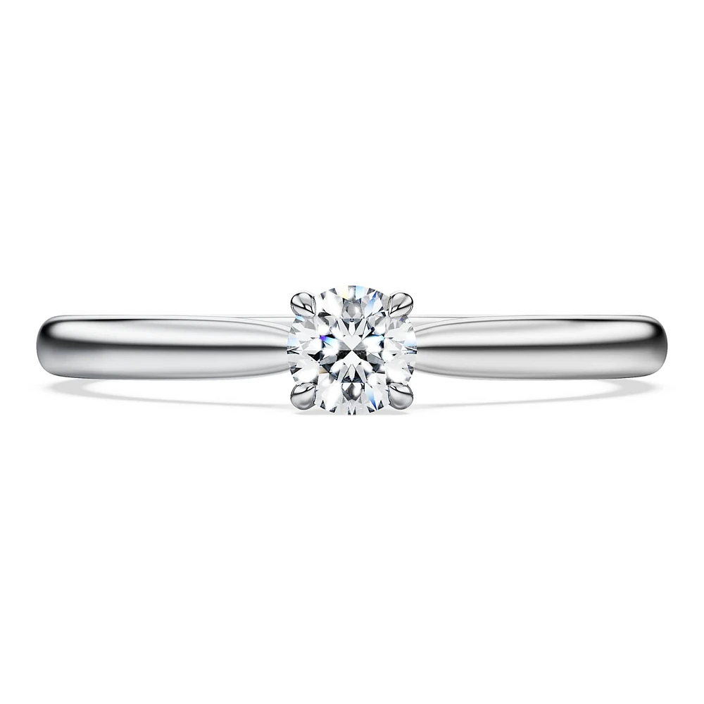 Eternity solitaire ring, Lab-grown diamonds 0.25 ct tw, Round shape, Sterling silver by SWAROVSKI