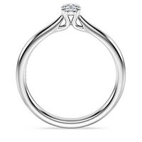 Eternity solitaire ring, Lab-grown diamonds 0.25 ct tw, Round shape, Sterling silver by SWAROVSKI
