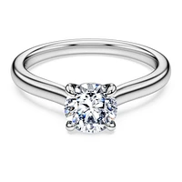 Eternity solitaire ring, Lab-grown diamonds 1 ct tw, Round shape, 14K white gold by SWAROVSKI