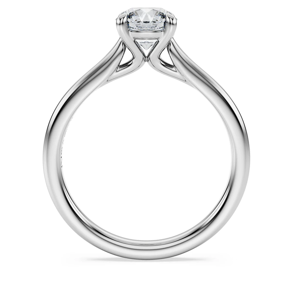 Eternity solitaire ring, Lab-grown diamonds 1 ct tw, Round shape, 14K white gold by SWAROVSKI