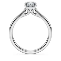 Eternity solitaire ring, Lab-grown diamonds 1 ct tw, Round shape, 14K white gold by SWAROVSKI