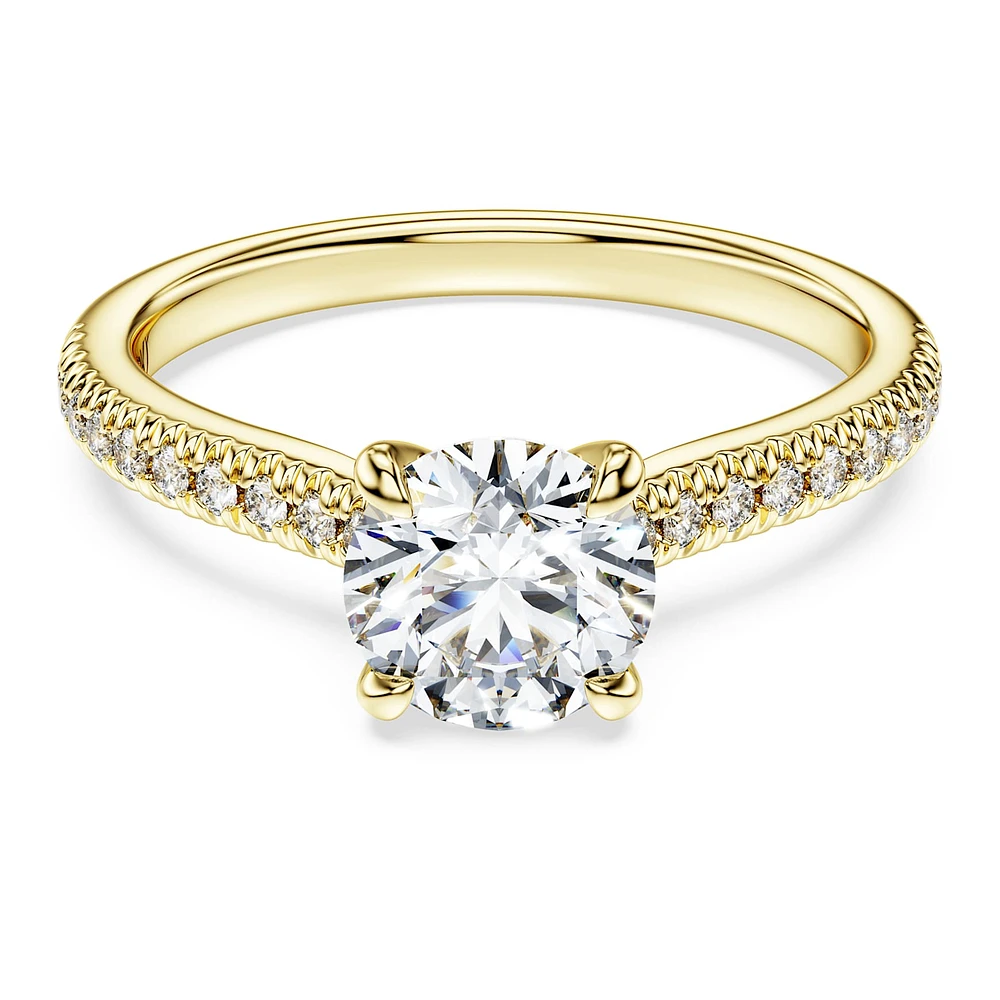 Eternity solitaire ring, Lab-grown diamonds ct tw, Round shape