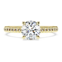 Eternity solitaire ring, Lab-grown diamonds ct tw, Round shape