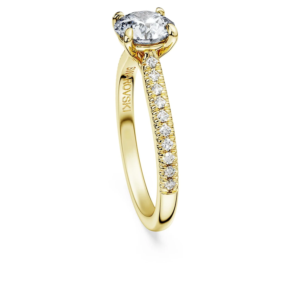 Eternity solitaire ring, Lab-grown diamonds ct tw, Round shape