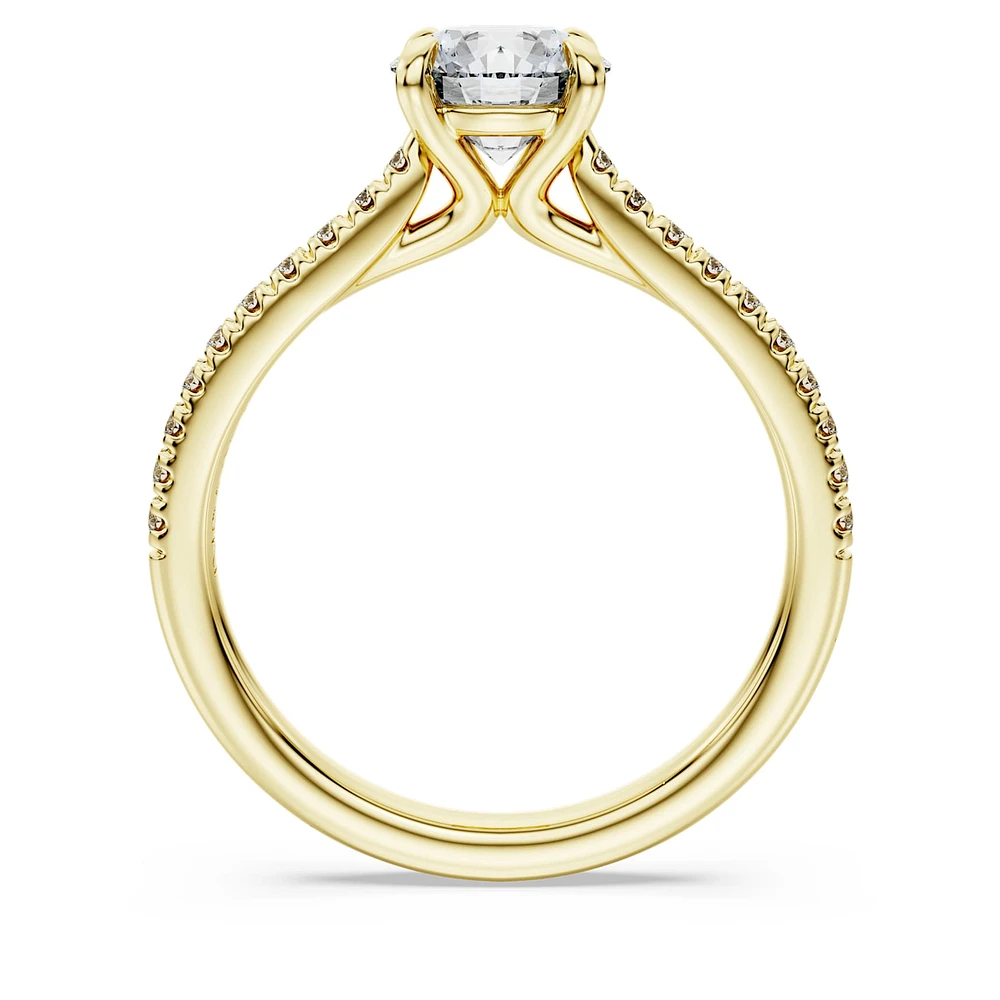 Eternity solitaire ring, Lab-grown diamonds ct tw, Round shape