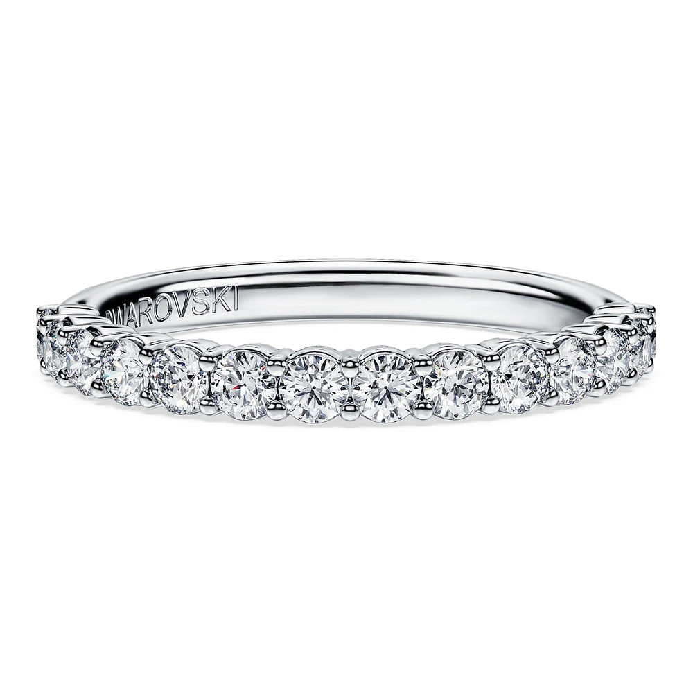 Eternity band ring, Lab-grown diamonds 0.5 ct tw, Round shape, 14K white gold by SWAROVSKI