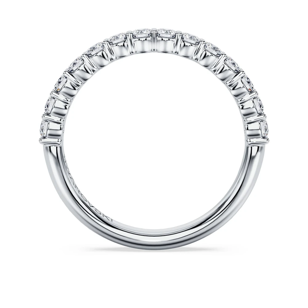 Eternity band ring, Lab-grown diamonds 0.5 ct tw, Round shape, 14K white gold by SWAROVSKI