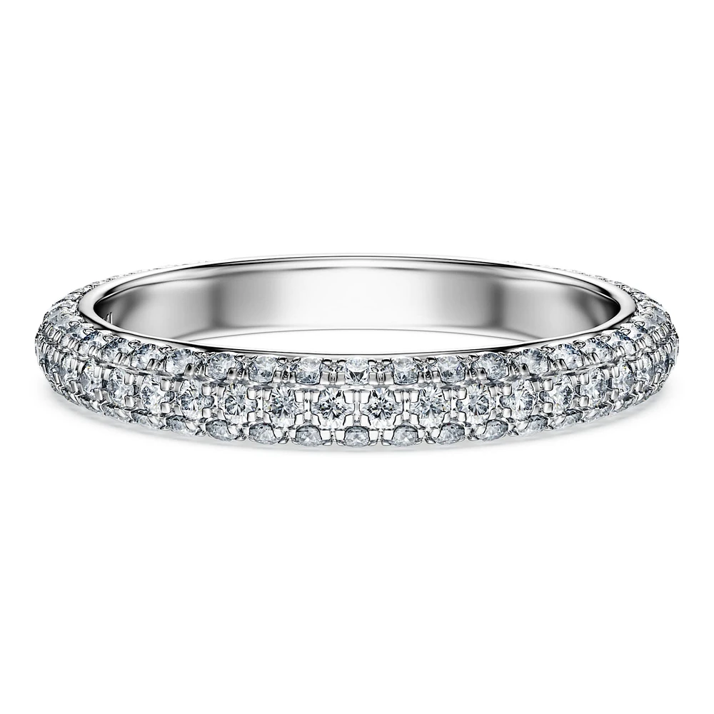 Eternity band ring, Lab-grown diamonds 0.75 ct tw, Round shape, 14K white gold by SWAROVSKI