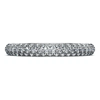 Eternity band ring, Lab-grown diamonds 0.75 ct tw, Round shape, 14K white gold by SWAROVSKI