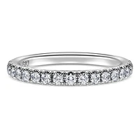 Eternity band ring, Lab-grown diamonds ct tw, Round shape