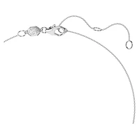 Eternity halo solitaire pendant, Lab-grown diamonds 0.59 ct tw, Round shape, 14K white gold by SWAROVSKI
