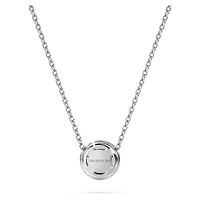 Eternity halo solitaire pendant, Lab-grown diamonds 0.23 ct tw, Round shape, Sterling silver by SWAROVSKI