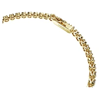 Eternity Tennis bracelet, Lab-grown diamonds 2.5 ct tw, Round shape, 14K yellow gold by SWAROVSKI