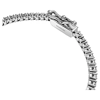 Eternity Tennis bracelet, Lab-grown diamonds 3 ct tw, Round shape, 14K white gold by SWAROVSKI