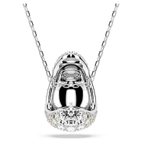 Sublima pendant, Round cut, White, Rhodium plated by SWAROVSKI