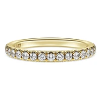 Eternity band ring, Lab-grown diamonds ct tw, Round shape