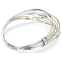 Hyperbola choker, Mixed cuts, White, Mixed metal finish by SWAROVSKI