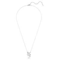 Hyperbola pendant, Mixed cuts, White, Rhodium plated by SWAROVSKI
