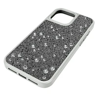 High smartphone case, Scattered design, iPhone® 16 Pro Max, Silver Tone by SWAROVSKI