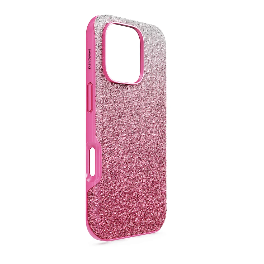 High smartphone case, Colour gradient, iPhone® 16 Pro, Pink by SWAROVSKI