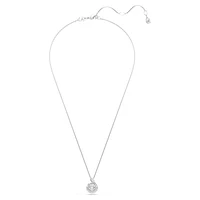 Snake pendant, Mixed cuts, Year of the Snake, White, Rhodium plated by SWAROVSKI