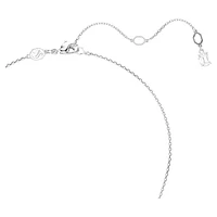 Snake pendant, Mixed cuts, Year of the Snake, White, Rhodium plated by SWAROVSKI