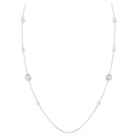 Snake strandage, Crystal pearl, Mixed cuts, Year of the Snake, White, Rhodium plated by SWAROVSKI