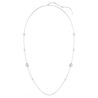Snake strandage, Crystal pearl, Mixed cuts, Year of the Snake, White, Rhodium plated by SWAROVSKI