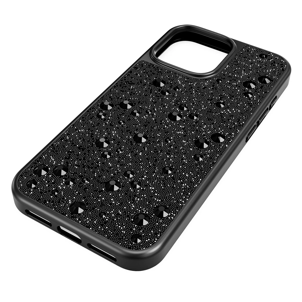 High smartphone case, Scattered design, iPhone® 16 Pro Max, Black by SWAROVSKI