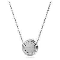 Eternity halo solitaire pendant, Lab-grown diamonds 1 ct tw, Round shape, 14K white gold by SWAROVSKI