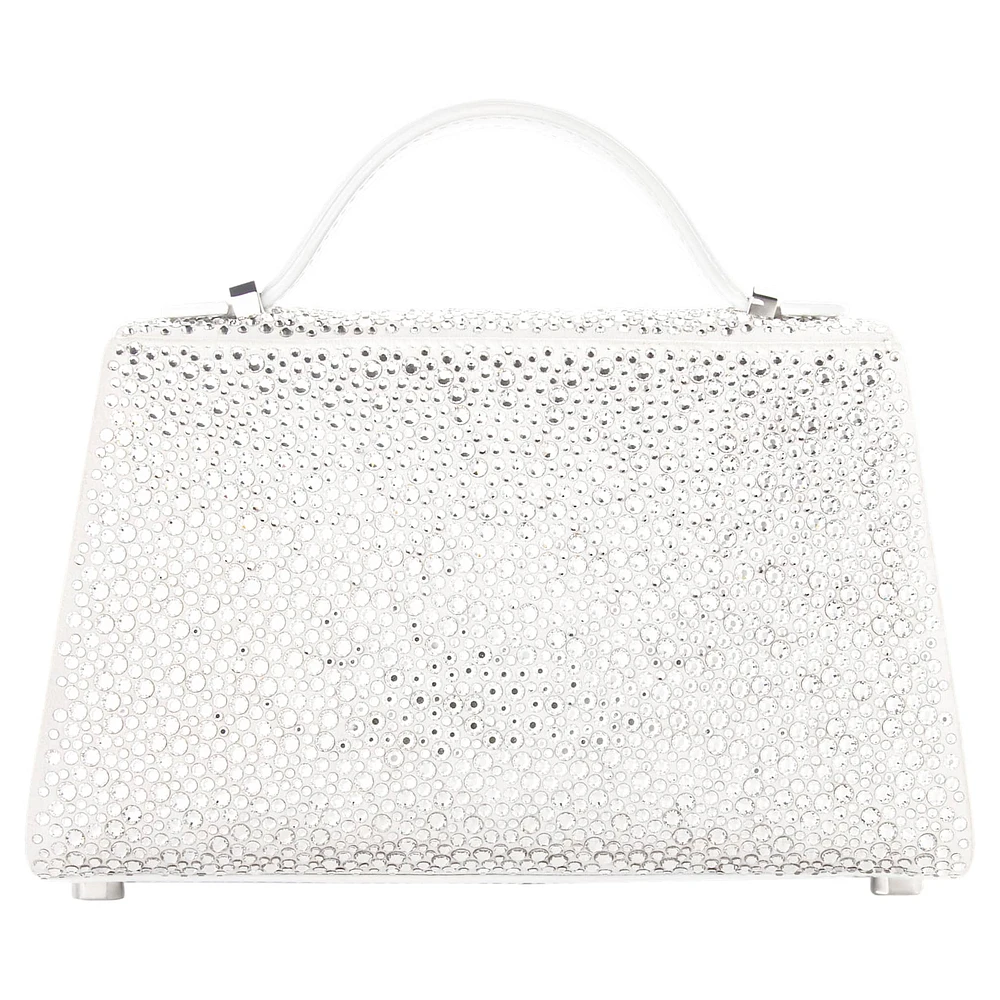MARINA RAPHAEL Micro Stella bag, White by SWAROVSKI