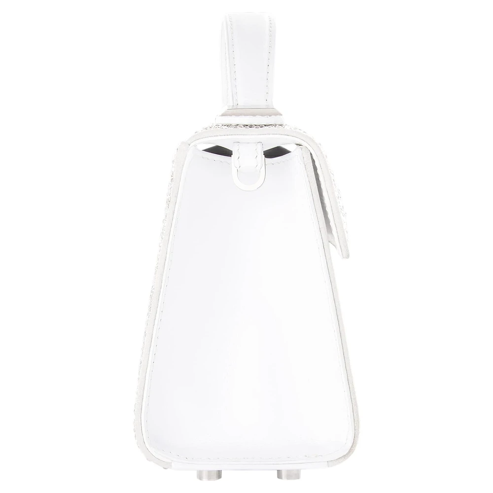 MARINA RAPHAEL Micro Stella bag, White by SWAROVSKI