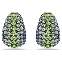 Sublima drop earrings, Round cut, Small, Multicoloured, Ruthenium plated by SWAROVSKI