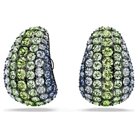 Sublima drop earrings, Round cut, Small, Multicoloured, Ruthenium plated by SWAROVSKI