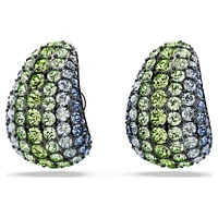 Sublima drop earrings, Round cut, Small, Multicoloured, Ruthenium plated by SWAROVSKI