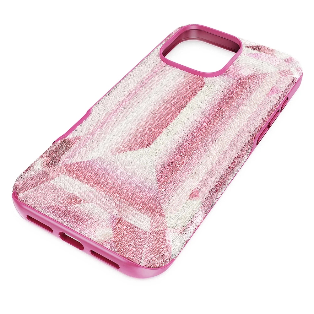 High smartphone case, Crystal print motif, iPhone® 16 Pro Max, Pink by SWAROVSKI