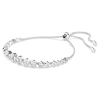Imber Tennis bracelet, Mixed round cuts, White