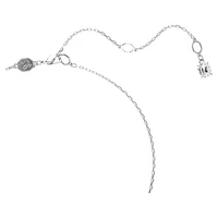 Swan pendant, Swan, Black, Mixed metal finish by SWAROVSKI