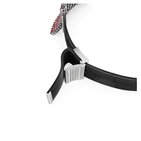 Matrix choker, Baguette cut, Pink, Rhodium plated by SWAROVSKI
