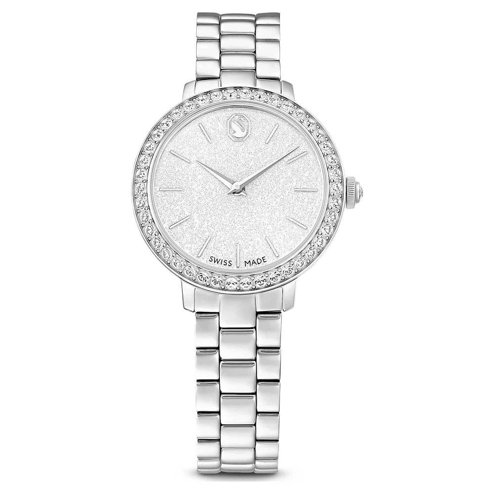 Watch, Swiss Made, Metal bracelet, Silver Tone, Stainless steel by SWAROVSKI