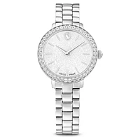 Watch, Swiss Made, Metal bracelet, Silver Tone, Stainless steel by SWAROVSKI