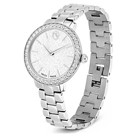 Watch, Swiss Made, Metal bracelet, Silver Tone, Stainless steel by SWAROVSKI